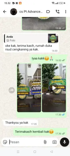 Testimonial Papan Bunga Pernikahan jambi