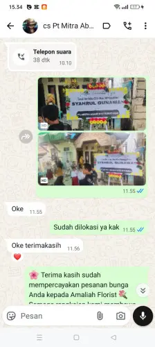 Testimonial Papan Bunga jambi