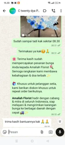 Testimonial Standing Flower jambi